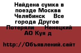 Найдена сумка в поезде Москва -Челябинск. - Все города Другое » Потеряли   . Ненецкий АО,Куя д.